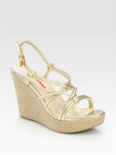 Prada wedge heels